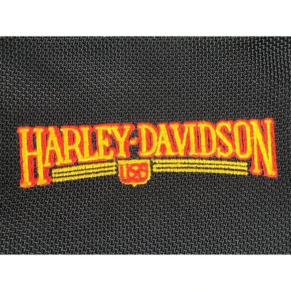Harley Davidson Unisex Adult Black Pockets Adjustable Double Strap Duffle Bag - Picture 11 of 11